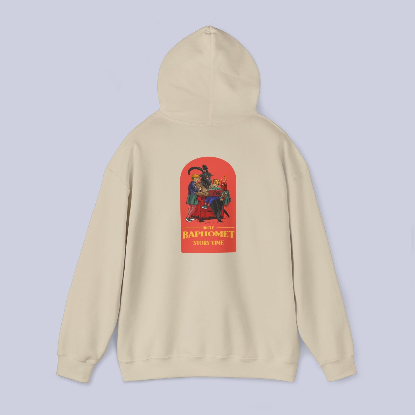 Uncle Baphomet Story Time Pullover Hoodie