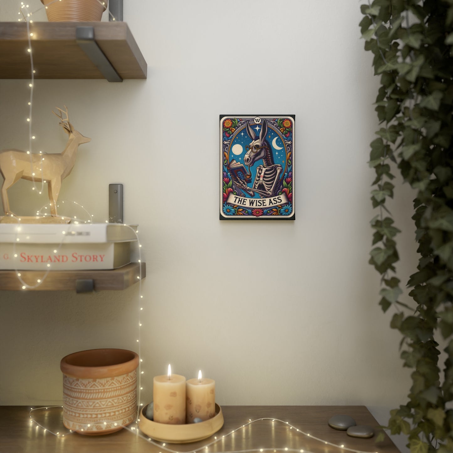 The Wise Ass Tarot Card Canvas Print