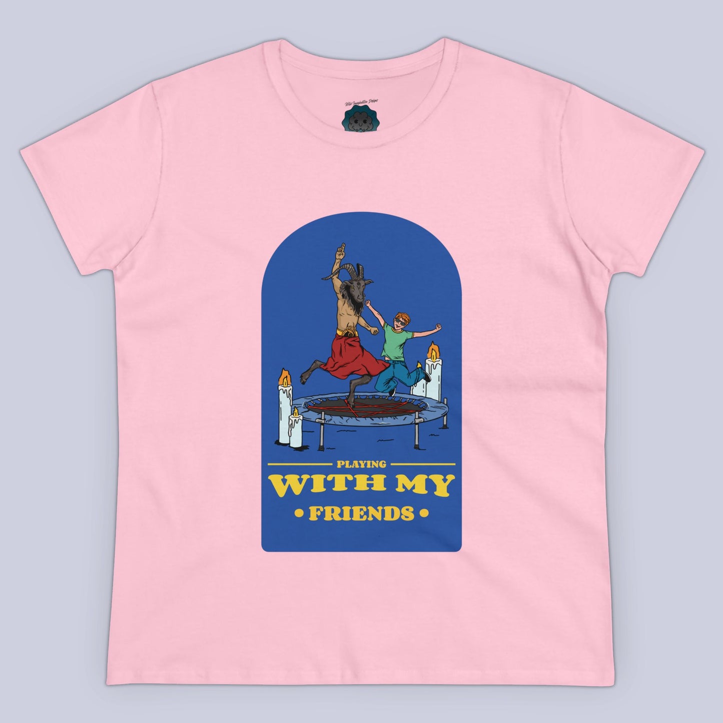 Baphomet Playing With My Friends Women's Tee