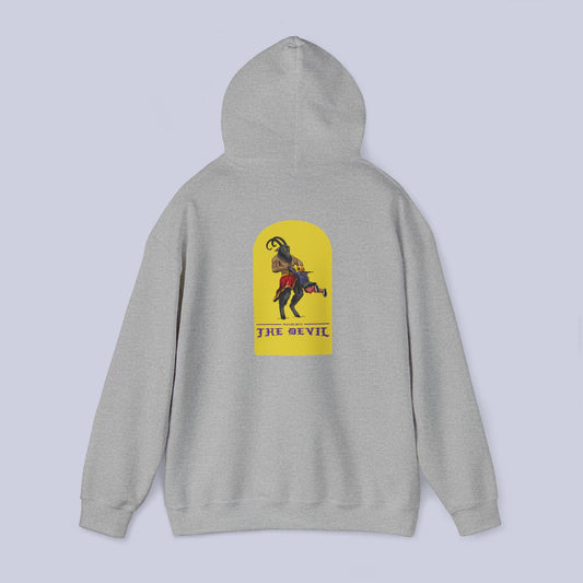 Baphomet Playing With the Devil Pullover Hoodie