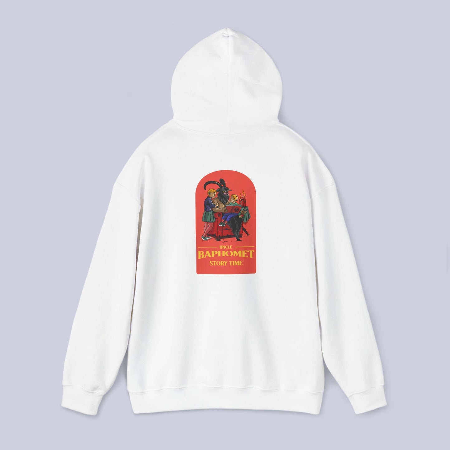 Uncle Baphomet Story Time Pullover Hoodie