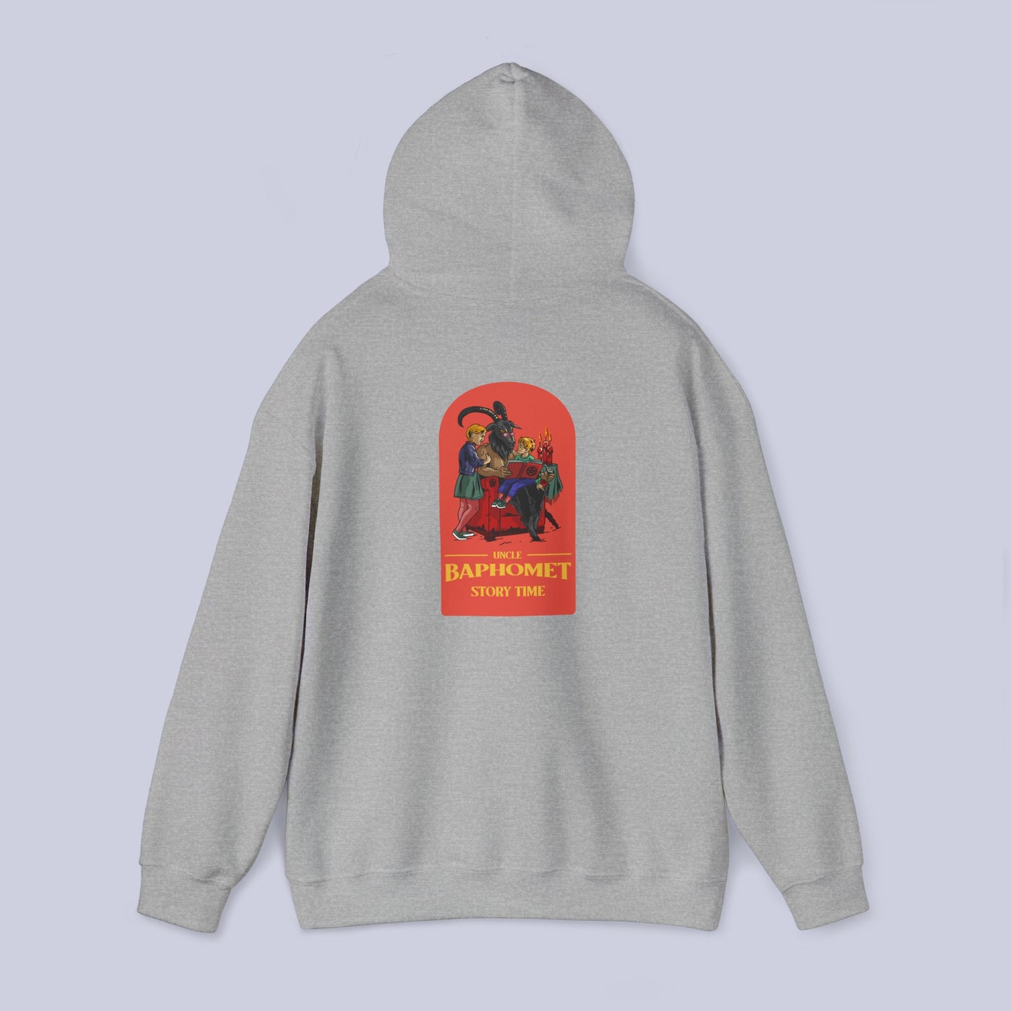 Uncle Baphomet Story Time Pullover Hoodie