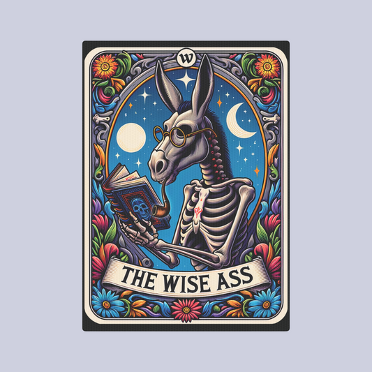 The Wise Ass Tarot Card Canvas Print