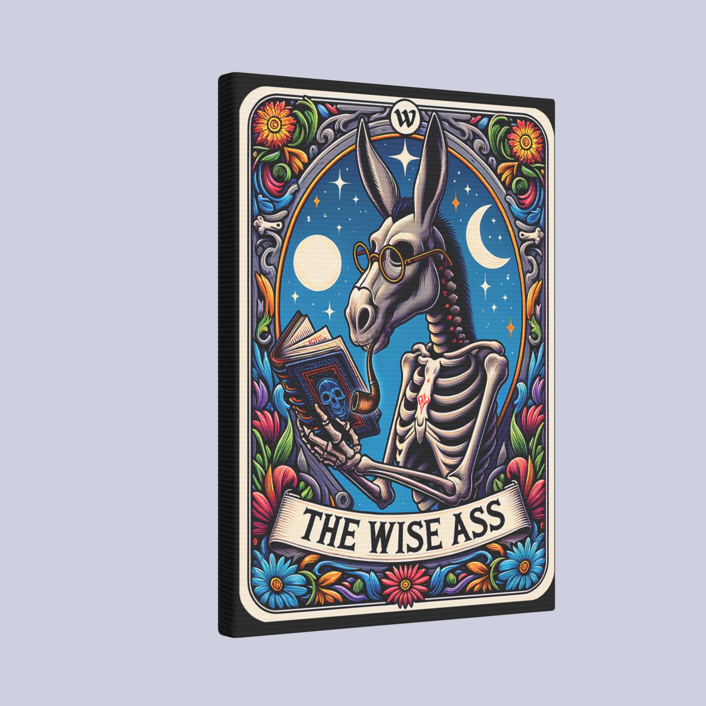 The Wise Ass Tarot Card Canvas Print