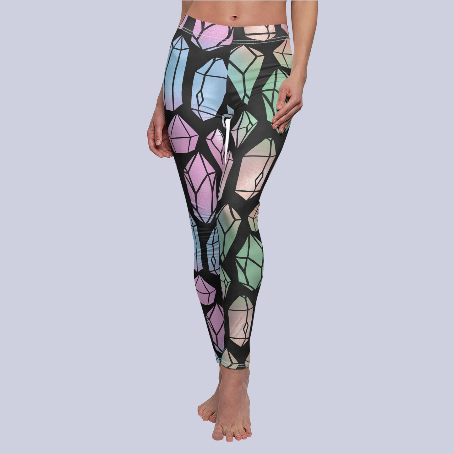 Colorful Crystal Women's Casual Leggings