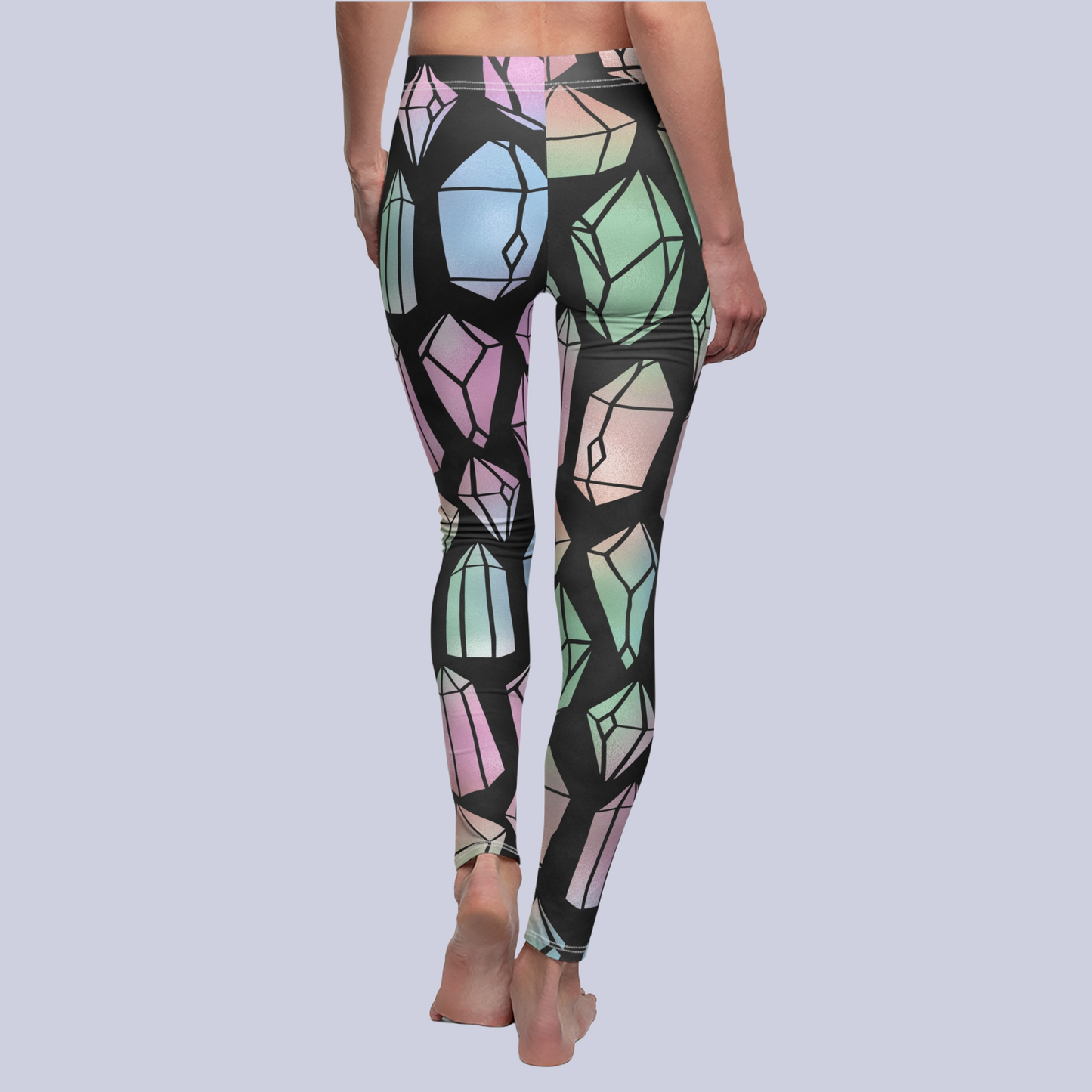 Colorful Crystal Women's Casual Leggings