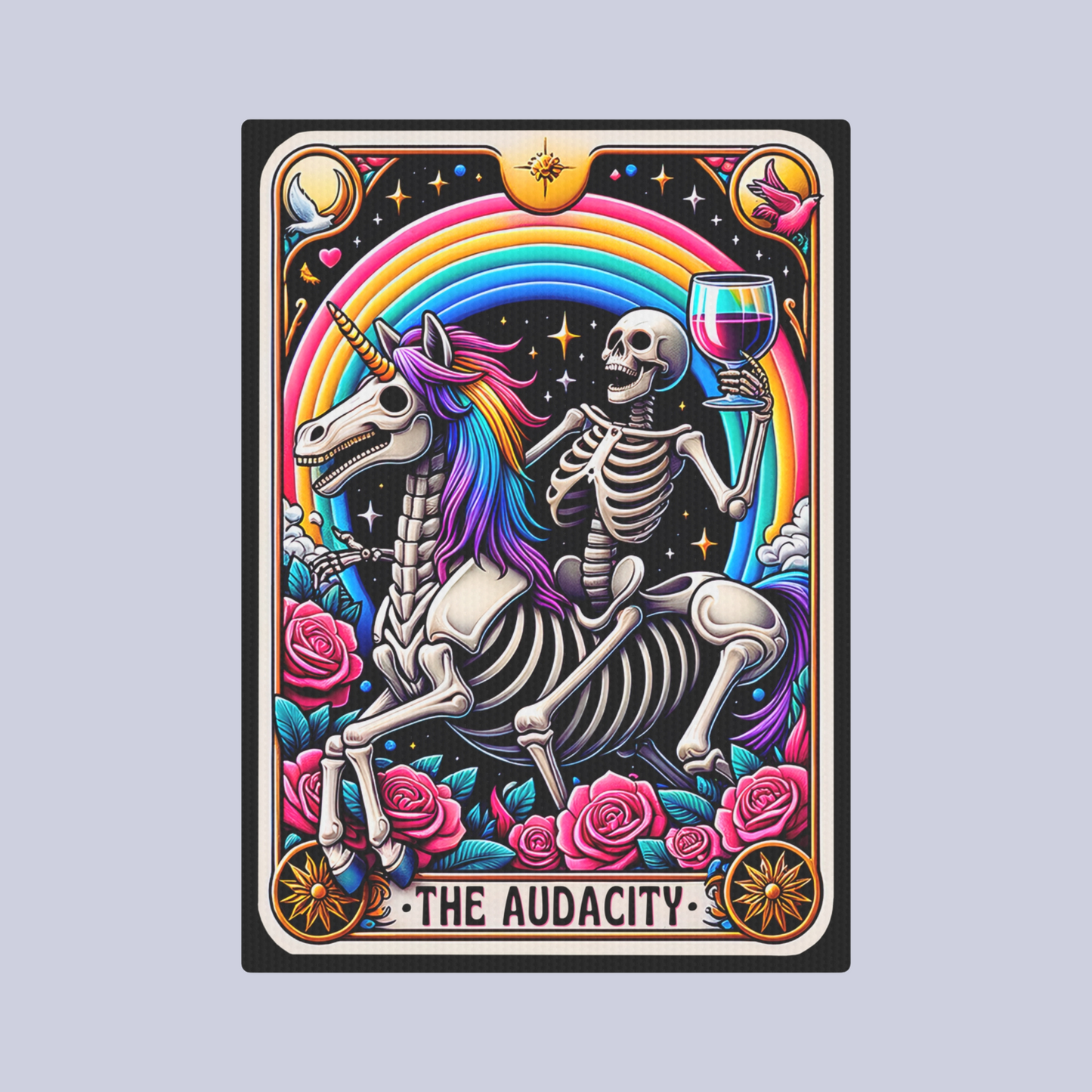 The Audacity Tarot Card Canvas Print