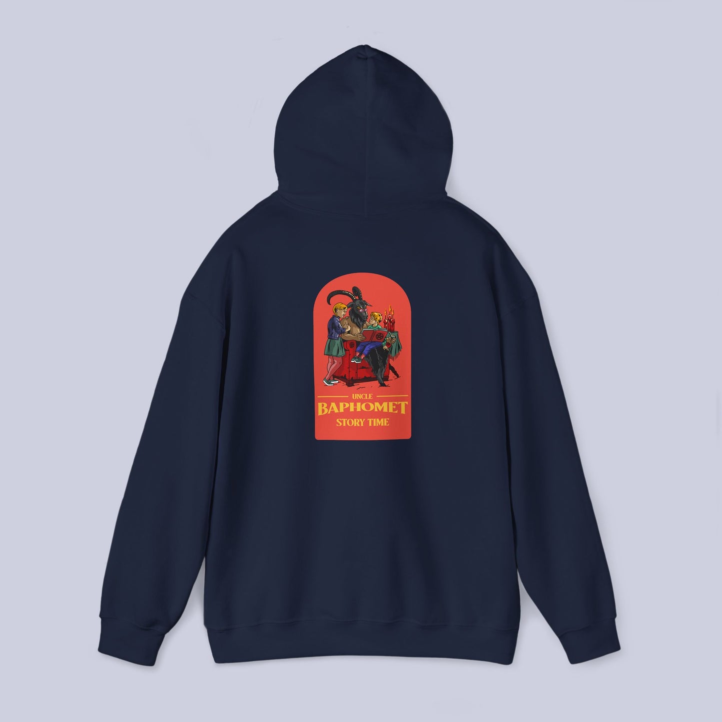 Uncle Baphomet Story Time Pullover Hoodie