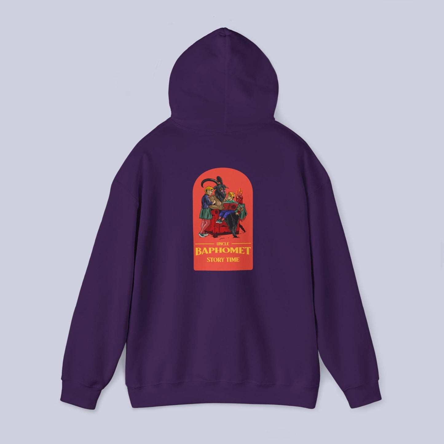 Uncle Baphomet Story Time Pullover Hoodie