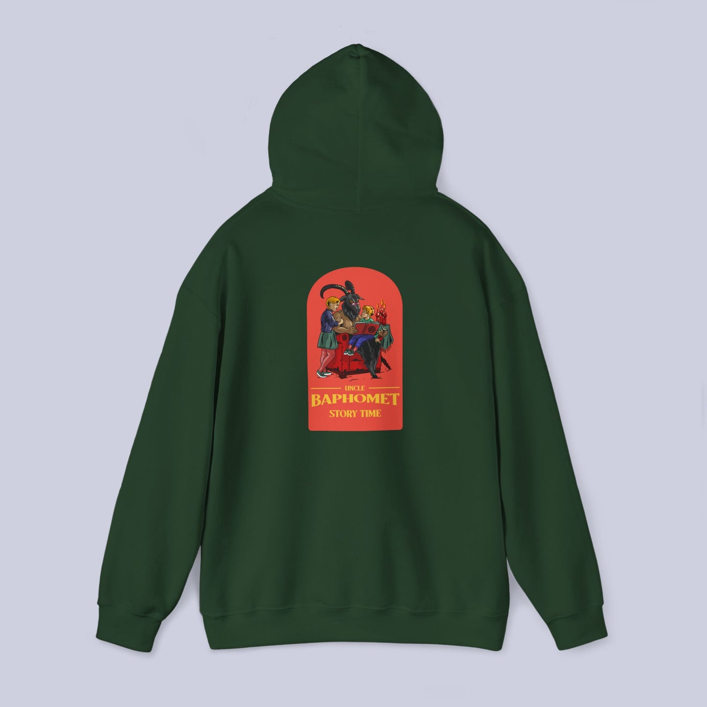 Uncle Baphomet Story Time Pullover Hoodie