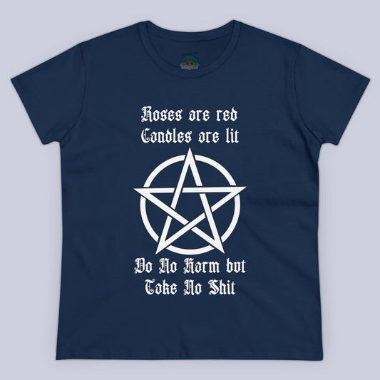 Gothic Inspired 'Roses are Red, Candles are Lit' Women's Tee