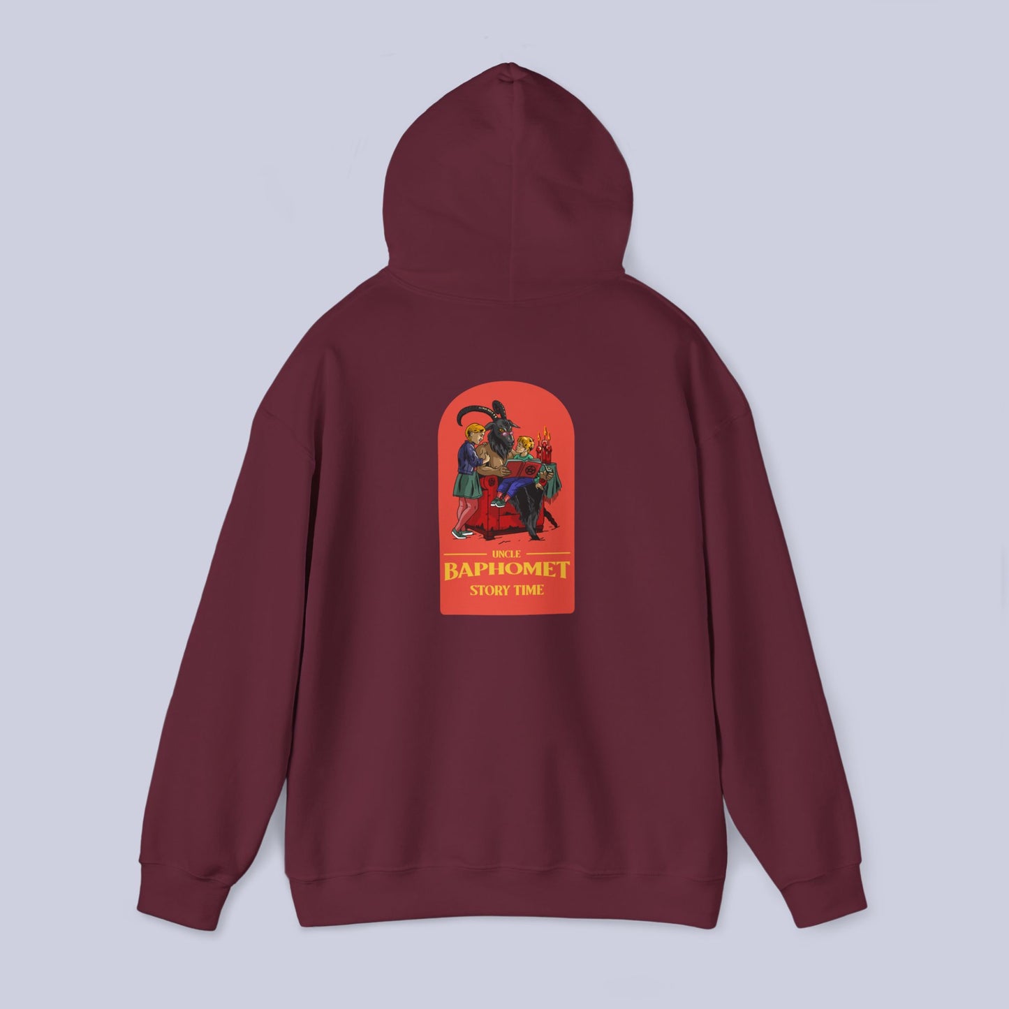 Uncle Baphomet Story Time Pullover Hoodie